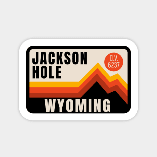 Jackson Hole Wyoming WY Skiing Hiking Ski Hike Sticker